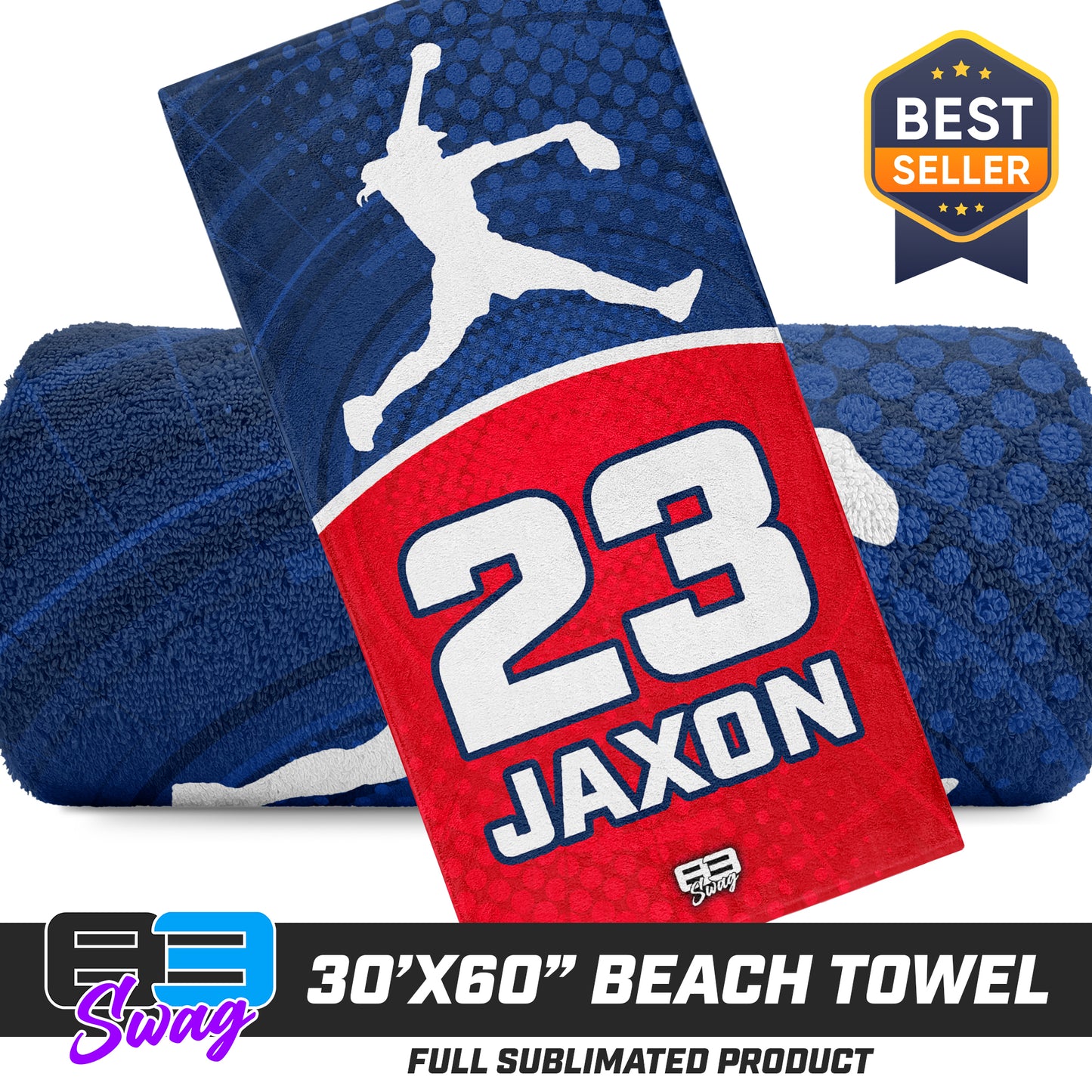 CUSTOM - 30"x60" Beach Towel - KY Rockers Softball