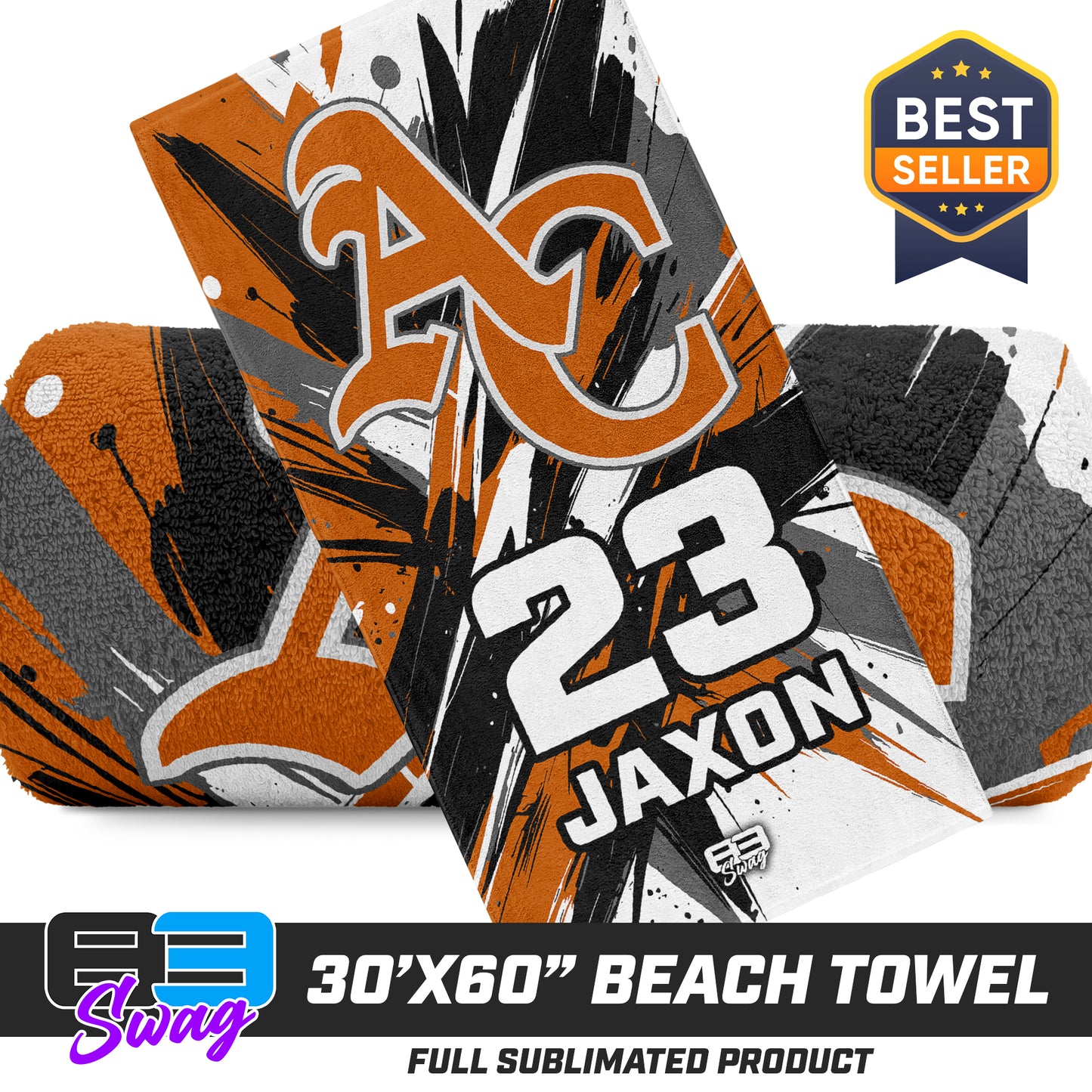 30"x60" Beach Towel - ANCIENT CITY REDS 2026 VERSION