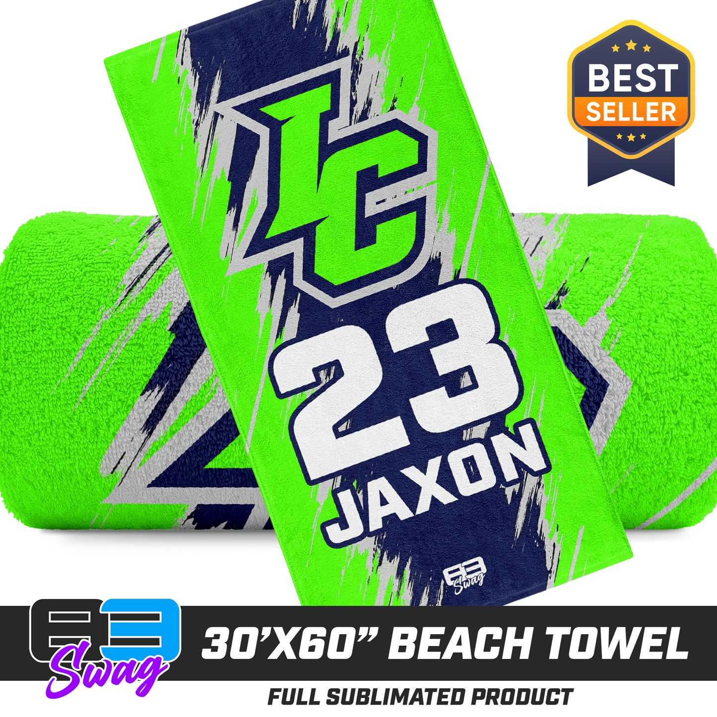 30"x60" Beach Towel - Indy Clutch Baseball