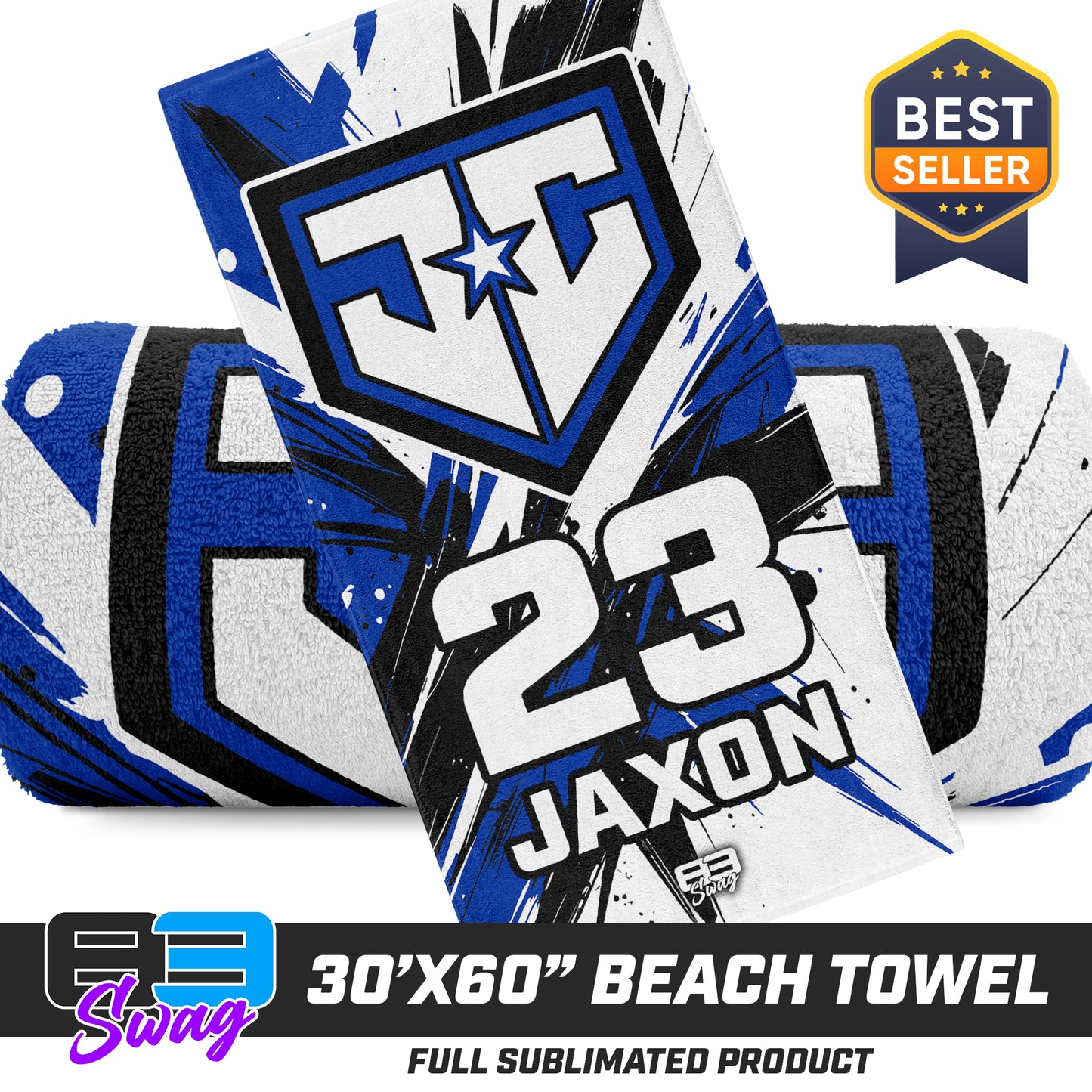30"x60" Beach Towel - JCB - Julington Creek Baseball 2026 VERSION