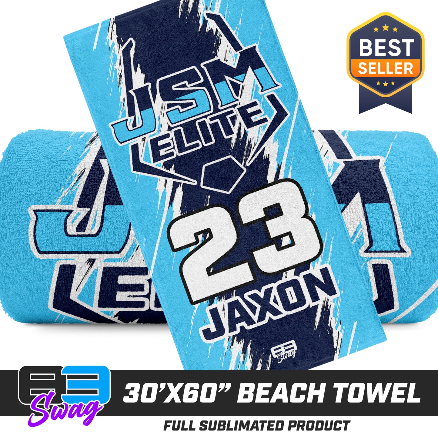 30"x60" Beach Towel - JSM ELITE Baseball