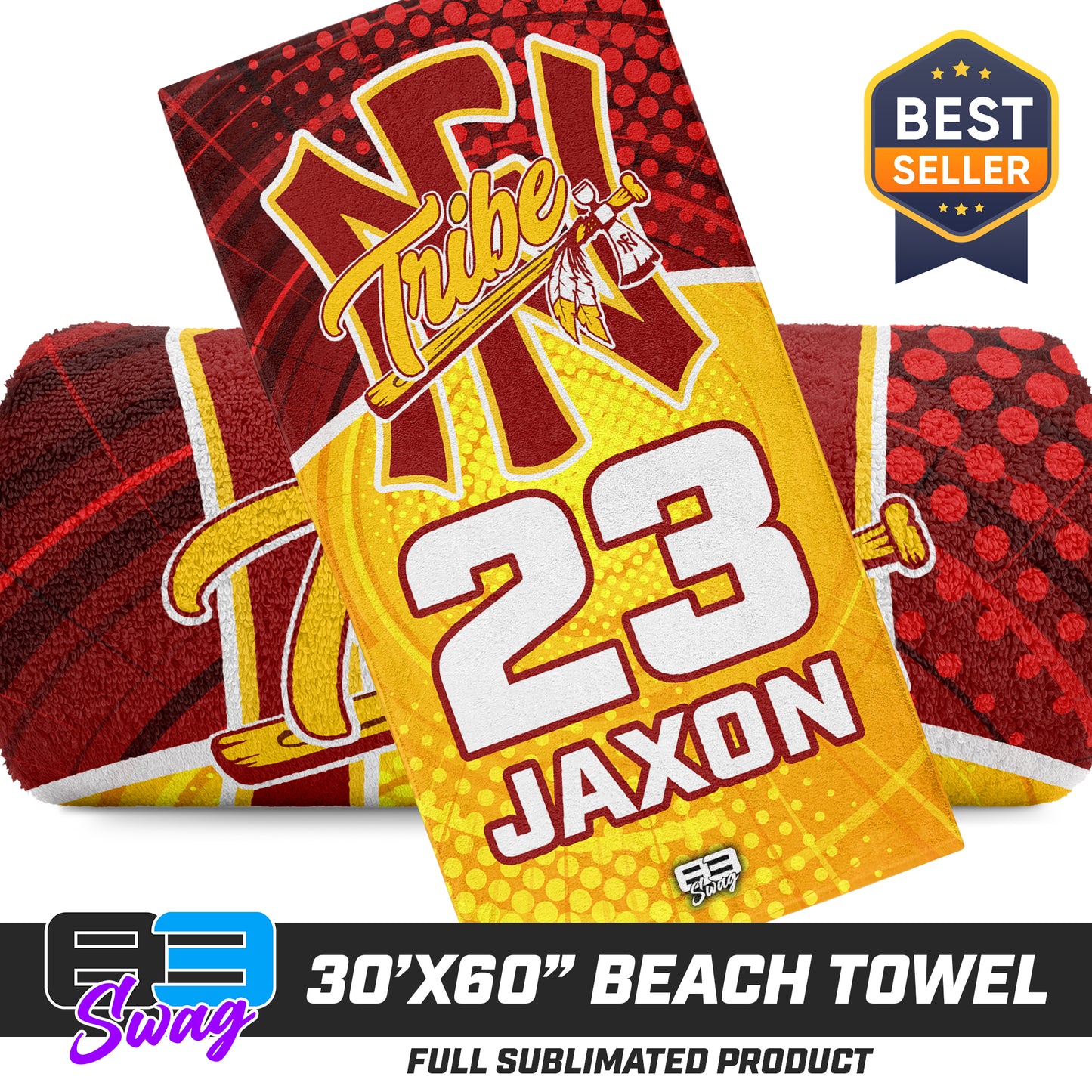 CUSTOM - 30"x60" Beach Towel - North Florida Tribe