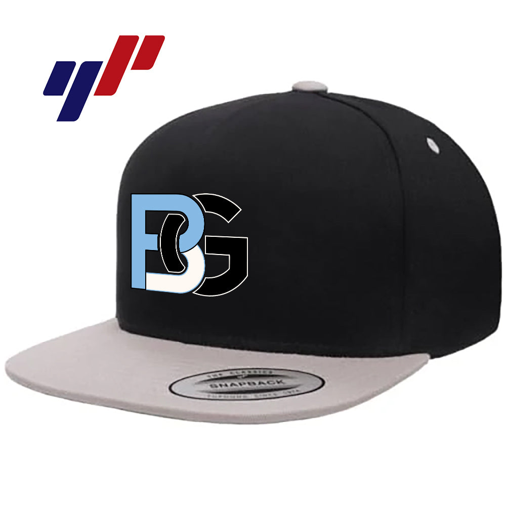 Yupoong Y6007 Adult 5-Panel Cotton Twill Snapback Cap - Lightning Baseball