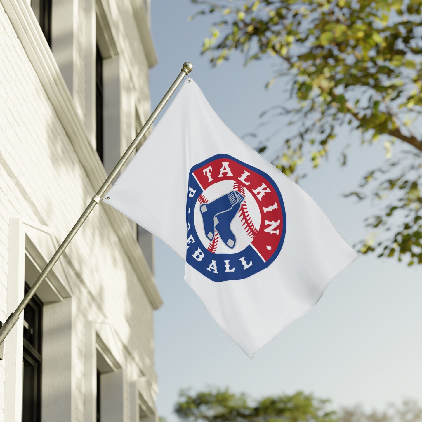 Double Sided Flag Talkin' Baseball