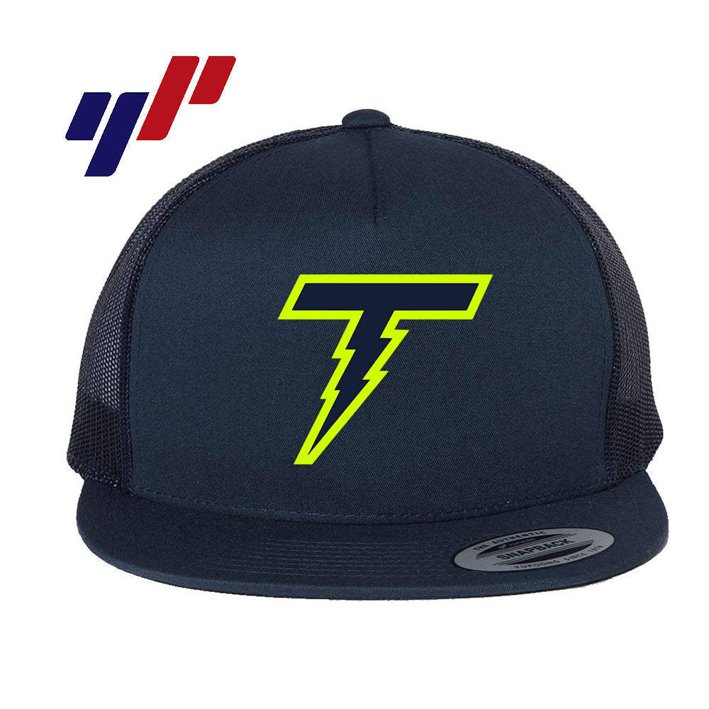 Yupoong 6006 Adult 5-Panel Classic Trucker Hat - DTF PRINTED - Ponte Vedra Thunder Baseball