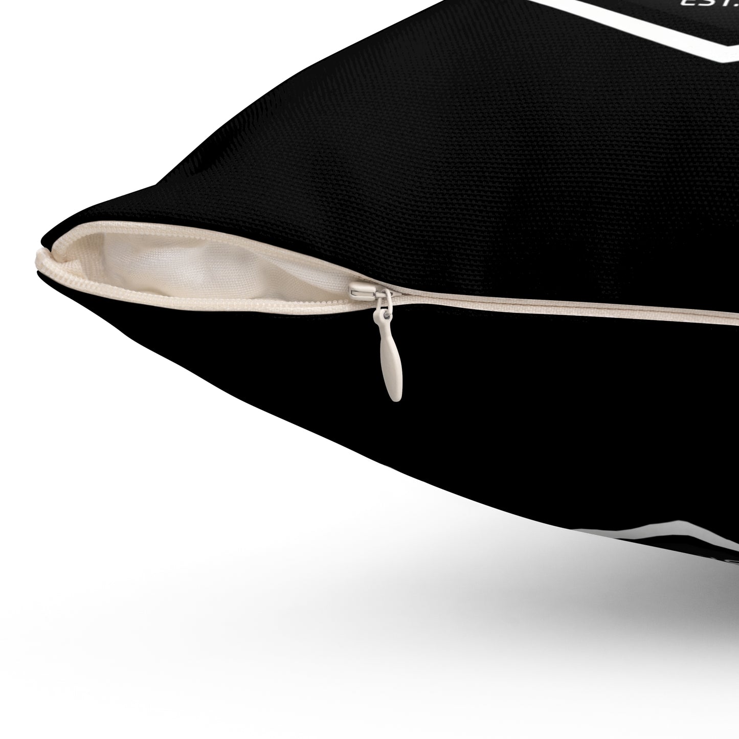 Spun Polyester Square Pillow San Diego Surf Soccer