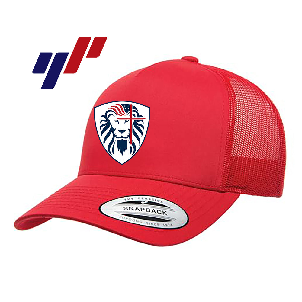 Yupoong 6506 Adult 5-Panel Retro Trucker Cap - Orlando Lions Baseball