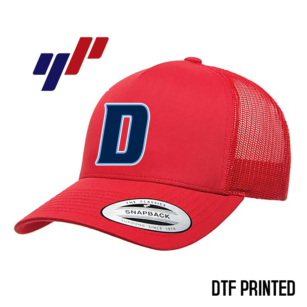 Yupoong 6506 Adult 5-Panel Retro Trucker Cap DTF PRINTED- North Florida Dynasty