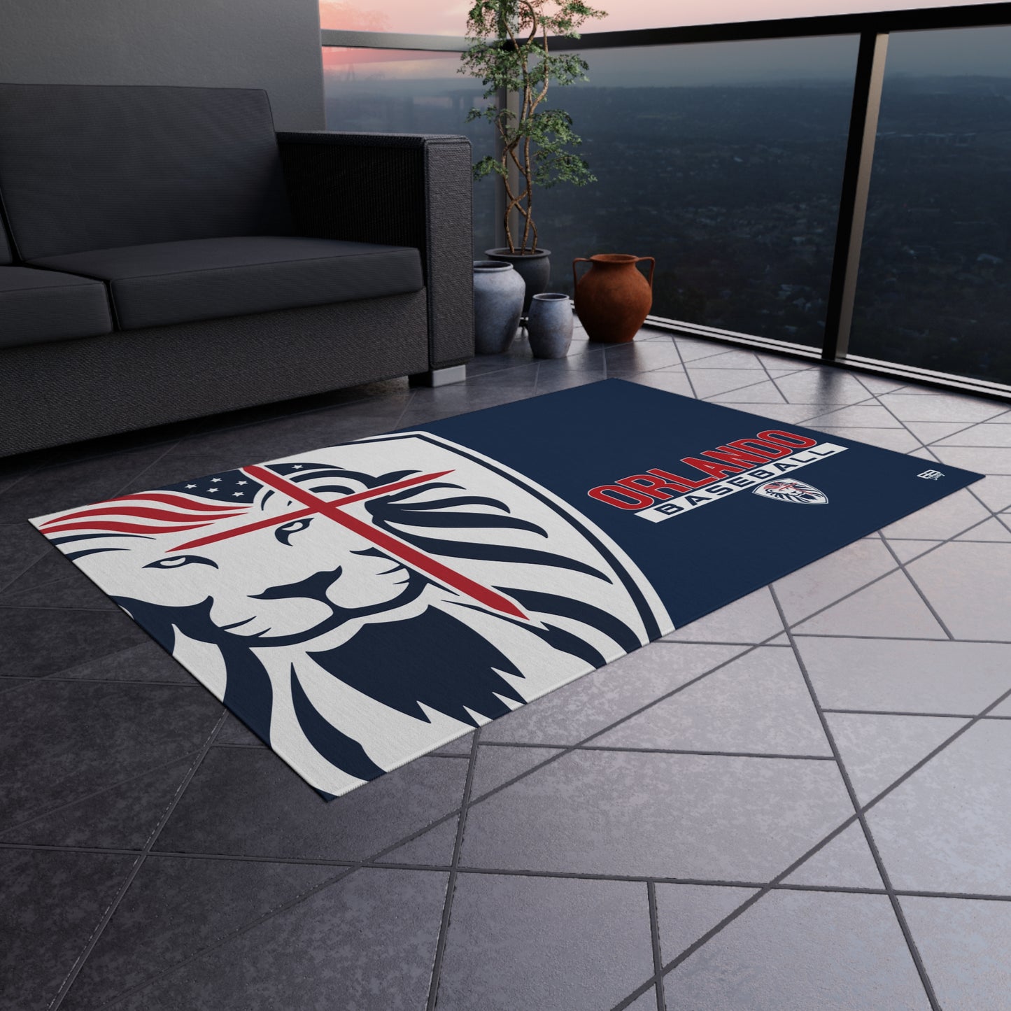 Outdoor Rug Orlando Lions Baseball