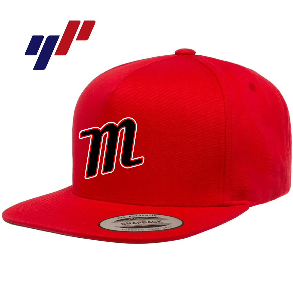 Yupoong Y6007 Adult 5-Panel Cotton Twill Snapback Cap - SYA Mets "M" Logo
