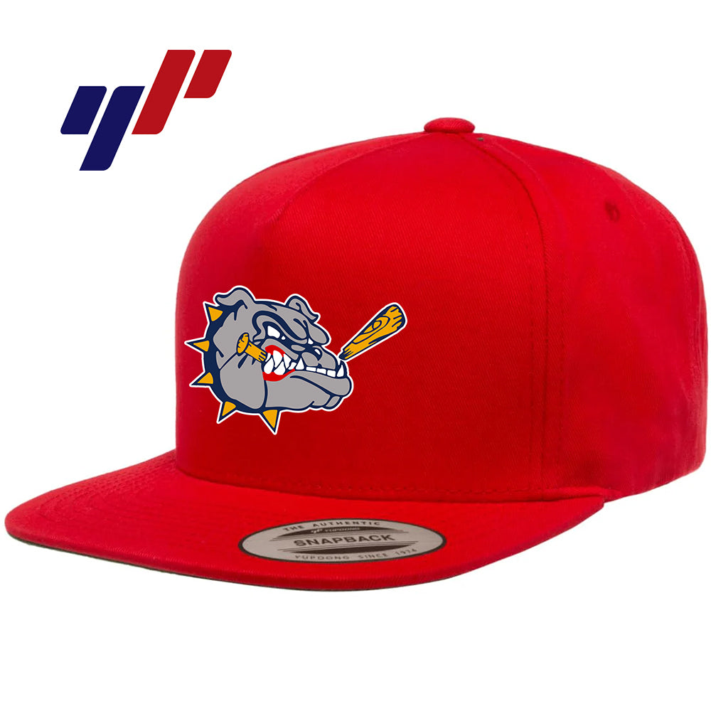 Yupoong Y6007 Adult 5-Panel Cotton Twill Snapback Cap - Bloomingdale Bulldogs Baseball