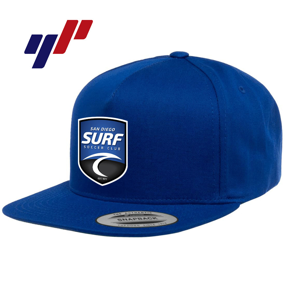 Yupoong Y6007 Adult 5-Panel Cotton Twill Snapback Cap - San Diego Surf Soccer