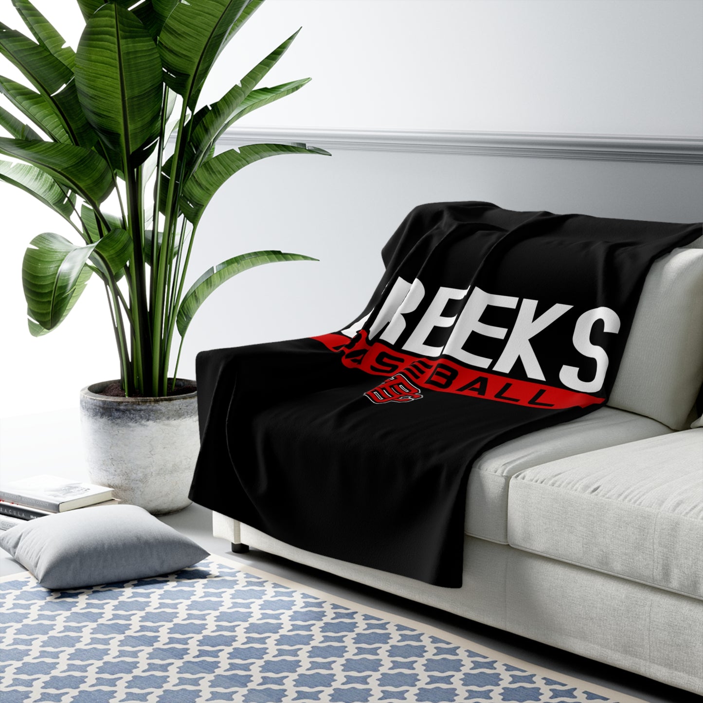 Sherpa Fleece Blanket Creeks Baseball Club - CBC