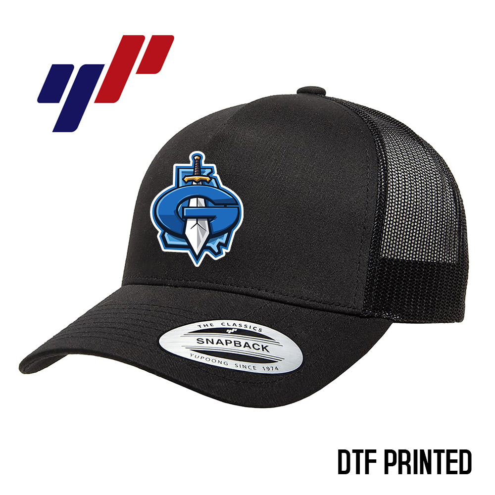 Yupoong 6506 Adult 5-Panel Retro Trucker Cap DTF PRINTED- Georgia Titans Elite Baseball