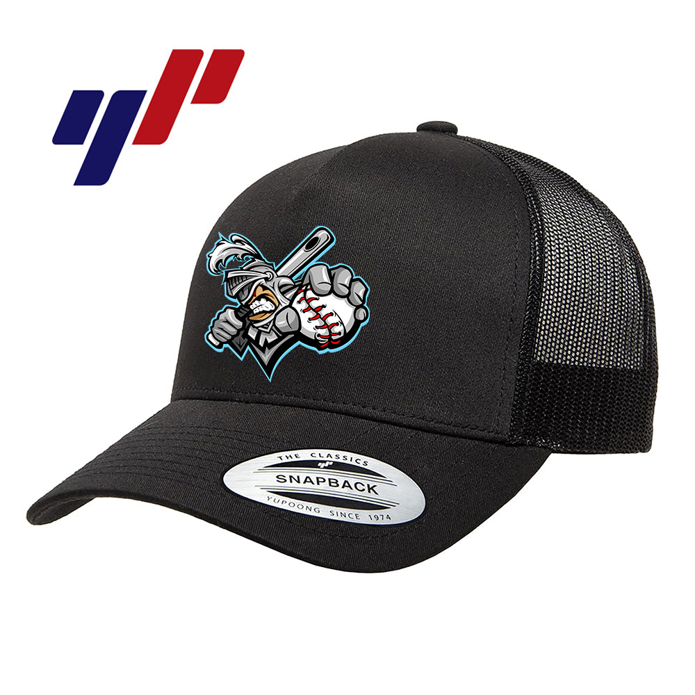 Yupoong 6506 Adult 5-Panel Retro Trucker Cap DTF PRINTED- Knights Baseball