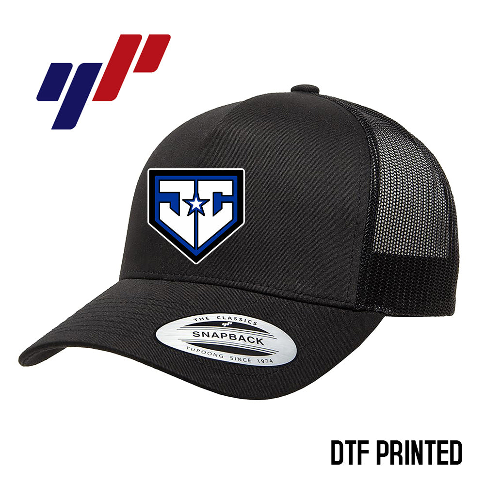 Yupoong 6506 Adult 5-Panel Retro Trucker Cap DTF PRINTED- JCB Diamond Kings Baseball