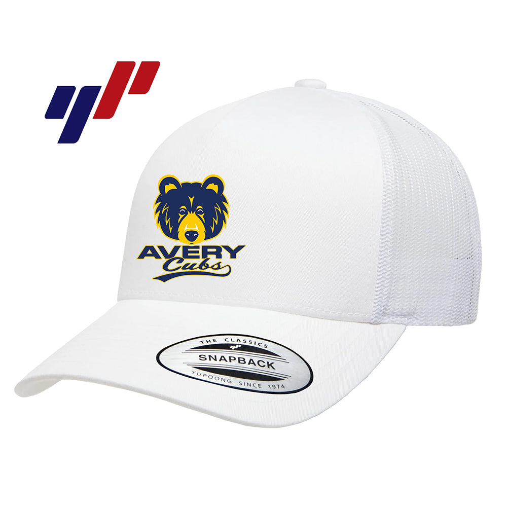 Yupoong 6506 Adult 5-Panel Retro Trucker Cap - Avery Cubs