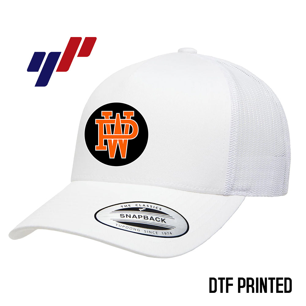 Yupoong 6506 Adult 5-Panel Retro Trucker Cap DTF PRINTED- Winter Park All-Stars