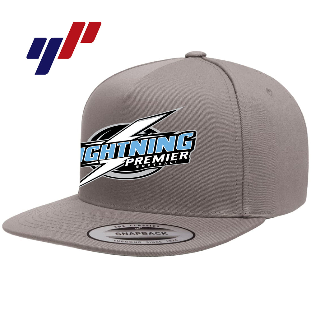 Yupoong Y6007 Adult 5-Panel Cotton Twill Snapback Cap - Lightning Premier
