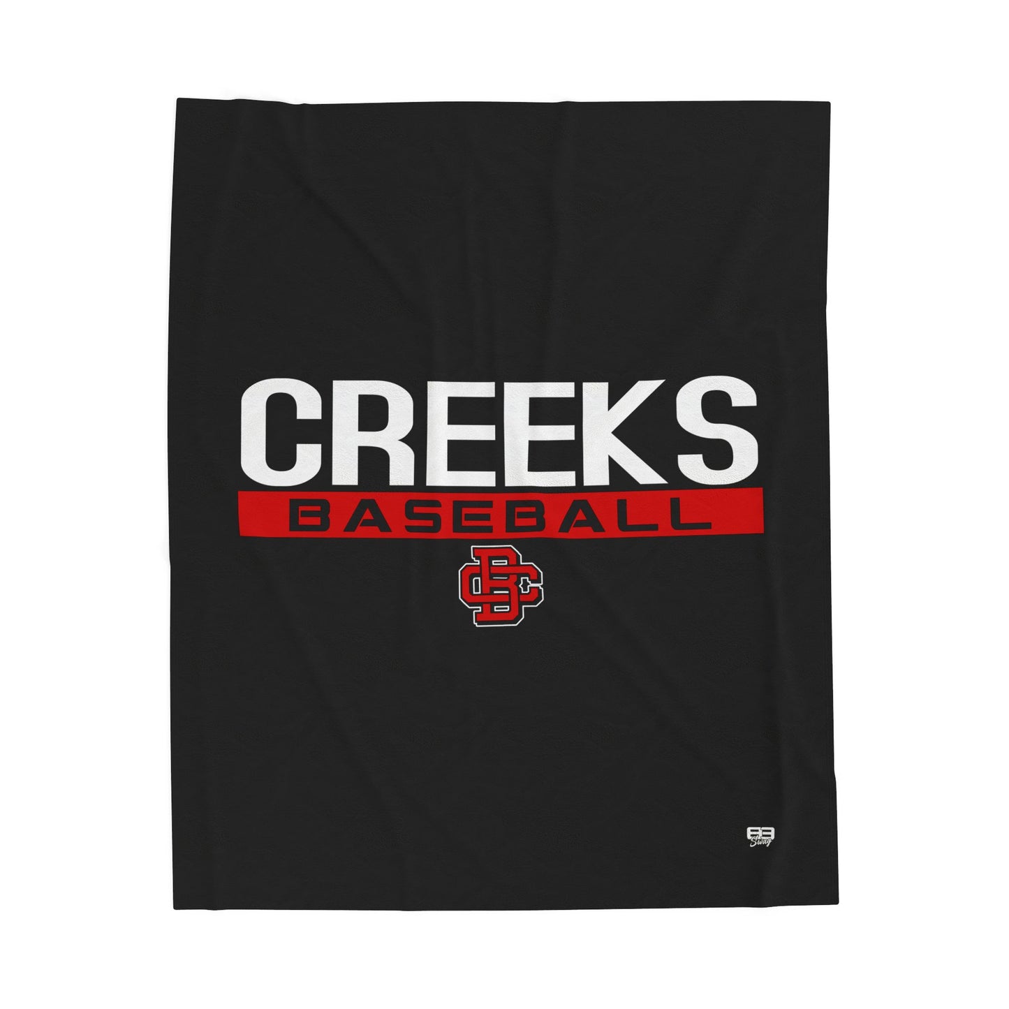 Velveteen Plush Blanket Creeks Baseball Club - CBC