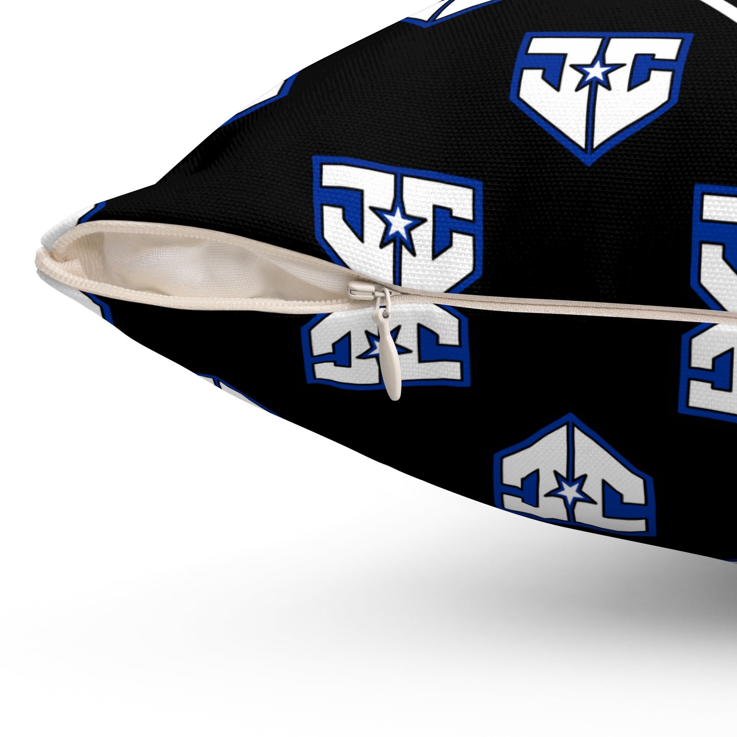 Spun Polyester Square Pillow JCB