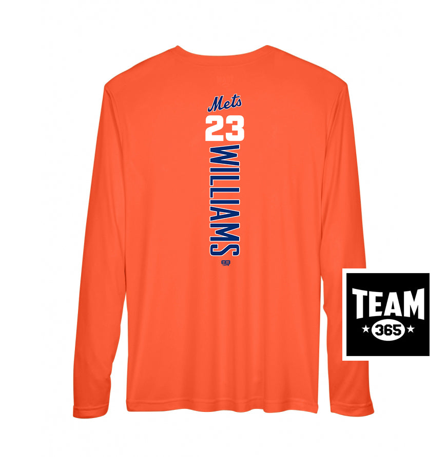 Team 365 Youth & Men's Zone Performance Long-Sleeve T-Shirt - Florida Mets Baseball