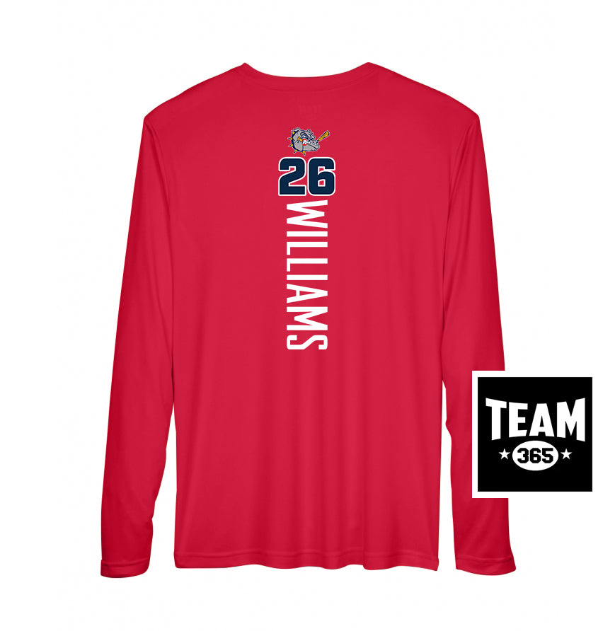 Team 365 Youth & Men's Zone Performance Long-Sleeve T-Shirt - Bloomingdale Bulldogs Baseball