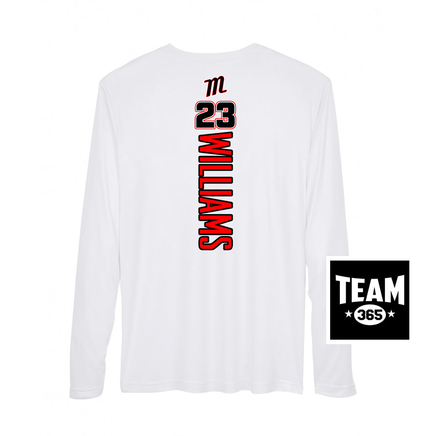 Team 365 Youth & Men's Zone Performance Long-Sleeve T-Shirt - SYA Mets "M" Logo