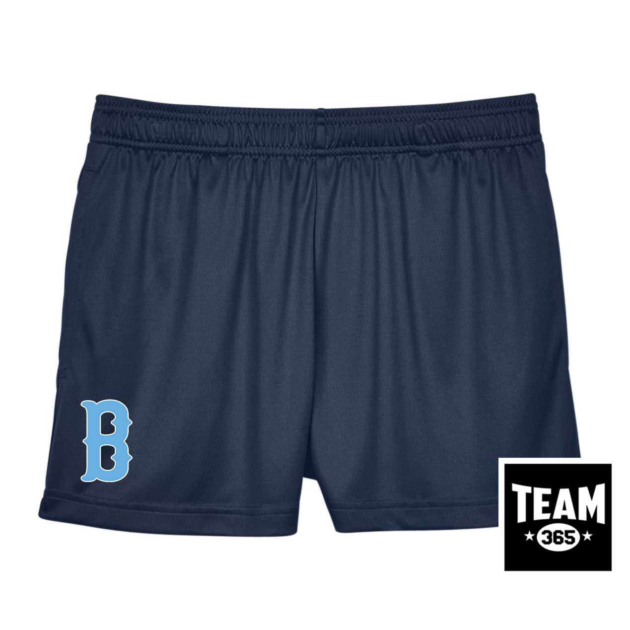 Team 365 TT11SHW Women's Zone Performance Short - FCA Blueclaws Baseball