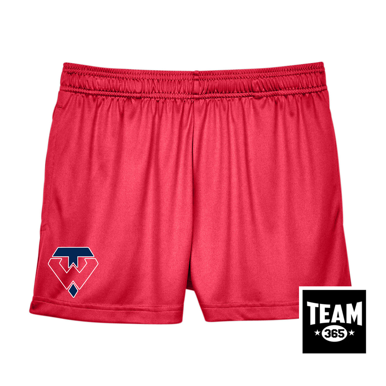 Team 365 TT11SHW Women's Zone Performance Short - Tampa Warriors Baseball
