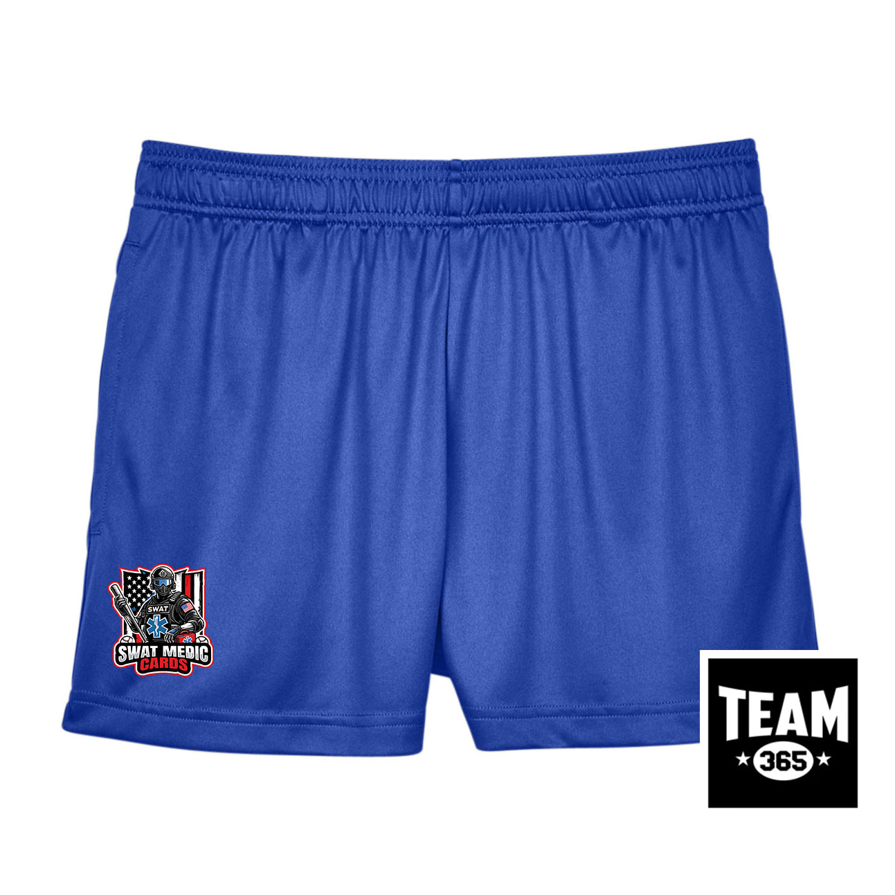 Team 365 TT11SHW Women's Zone Performance Short - Swat Medic Cards