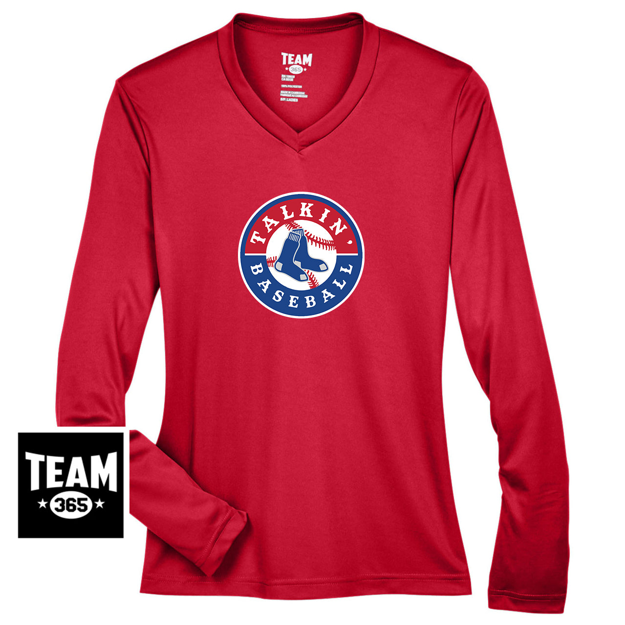 Team 365 TT11WL Women's Zone Performance Long-Sleeve T-Shirt - Talkin Baseball