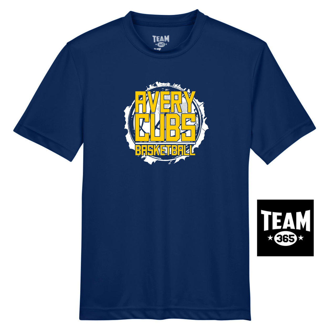 Team 365 TT11Y Youth Zone Performance T-Shirt - Avery Cubs