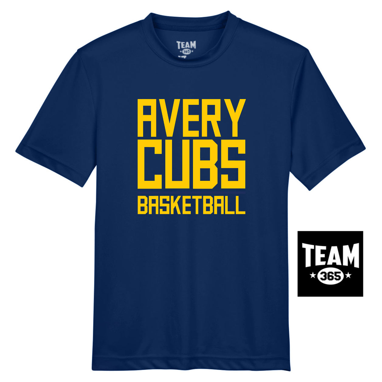 Team 365 TT11Y Youth Zone Performance T-Shirt - Avery Cubs