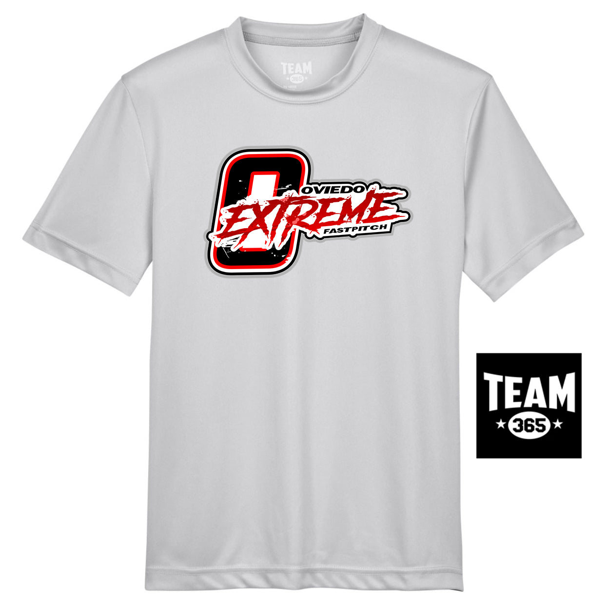 Team 365 TT11Y Youth Zone Performance T-Shirt - Oviedo Extreme Softball