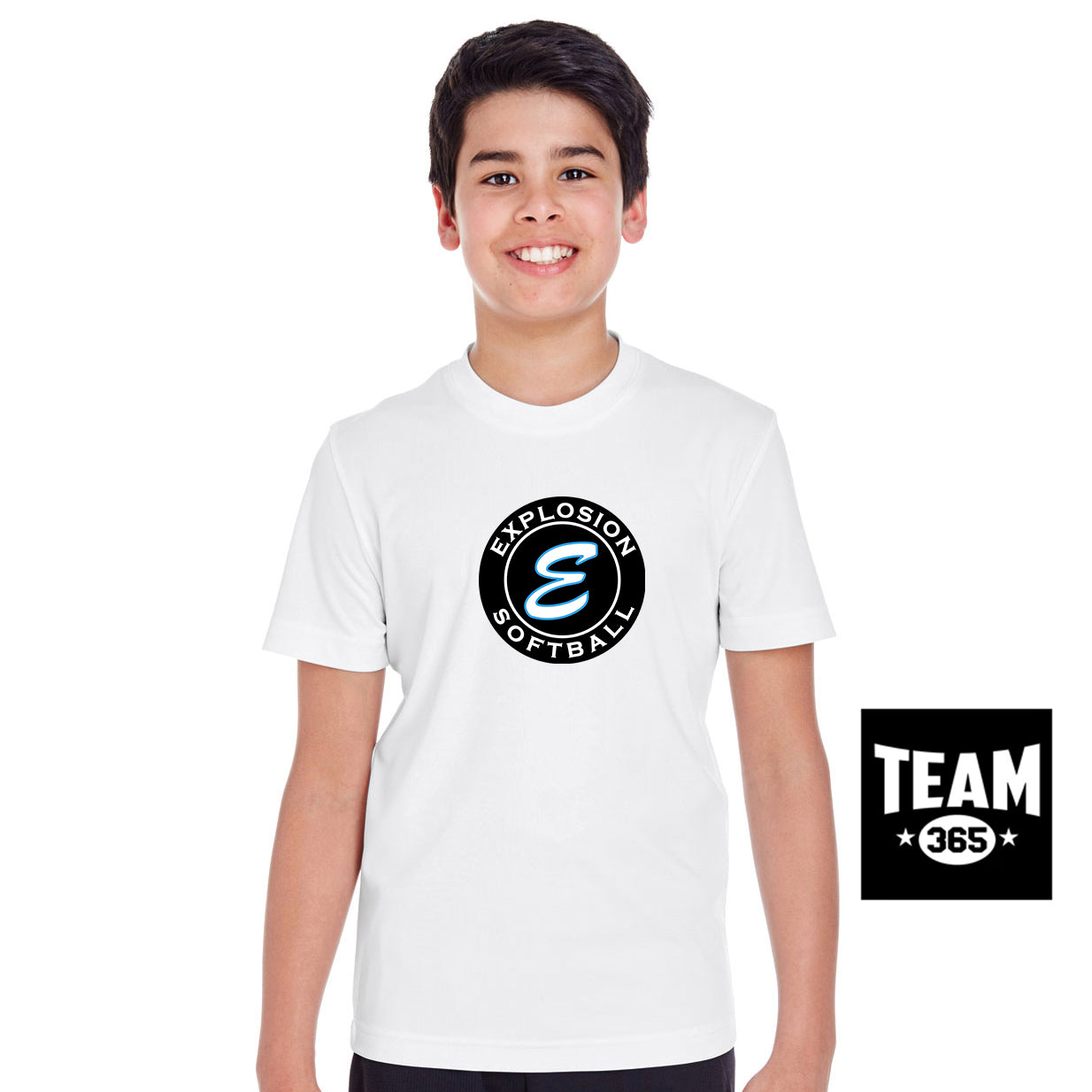 Team 365 TT11Y Youth Zone Performance T-Shirt - Explosion Softball