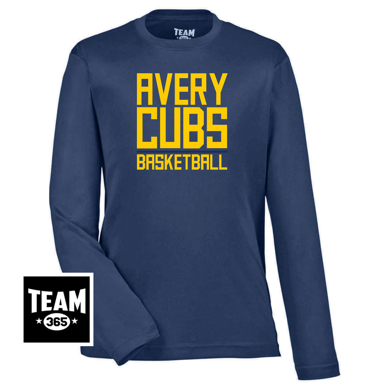 Team 365 TT11YL Youth Zone Performance Long-Sleeve T-Shirt - Avery Cubs