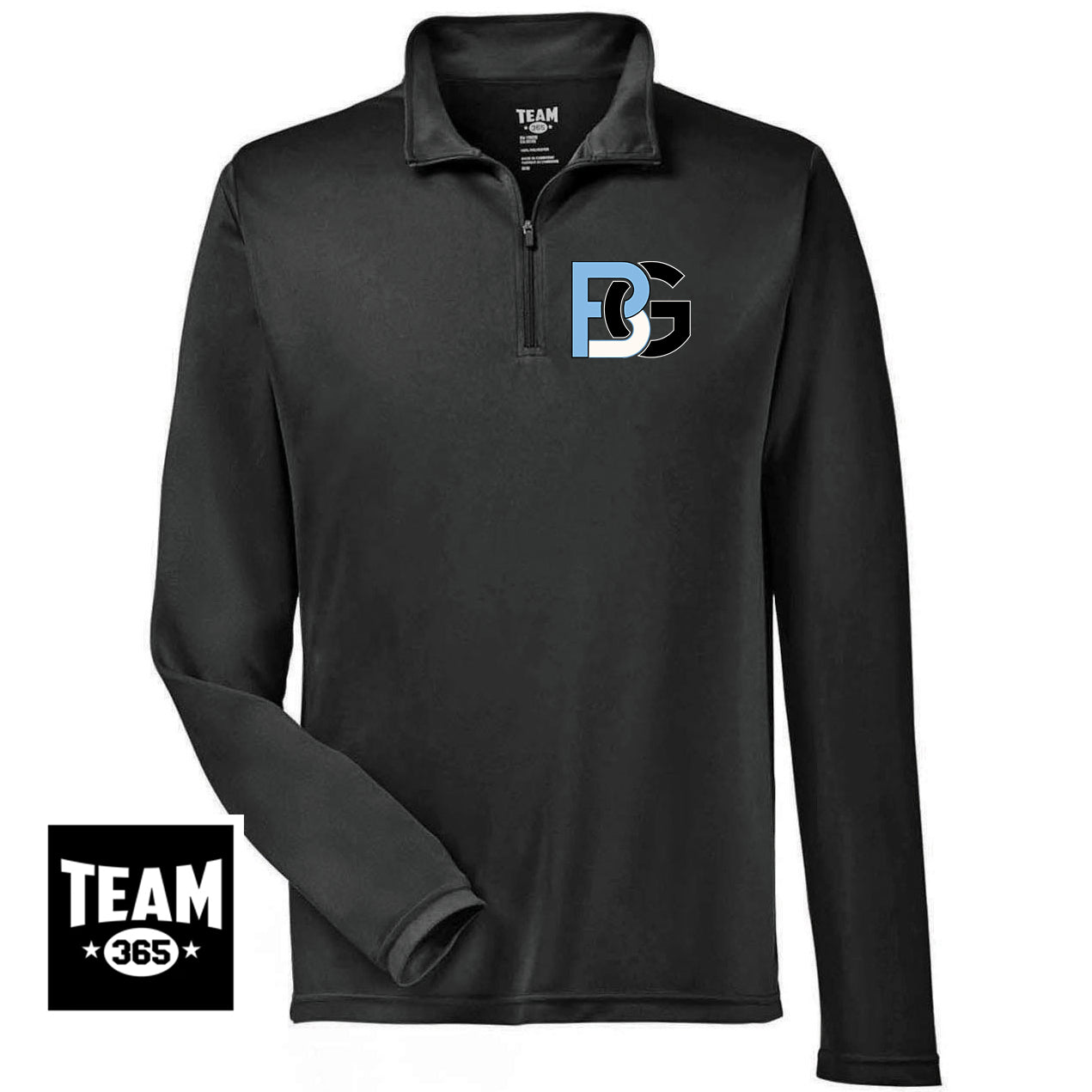 Team 365 TT31 Men's Zone Performance Quarter-Zip - Lightning Baseball