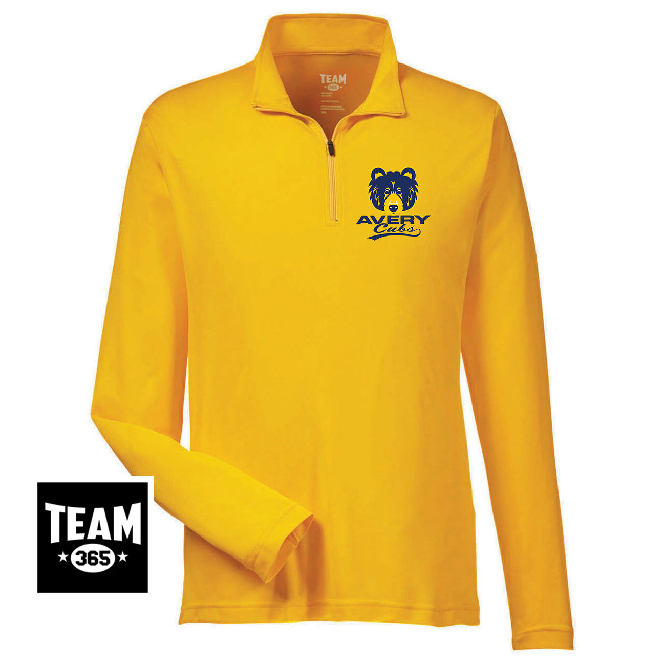 Team 365 TT31 Men's Zone Performance Quarter-Zip - Avery Cubs