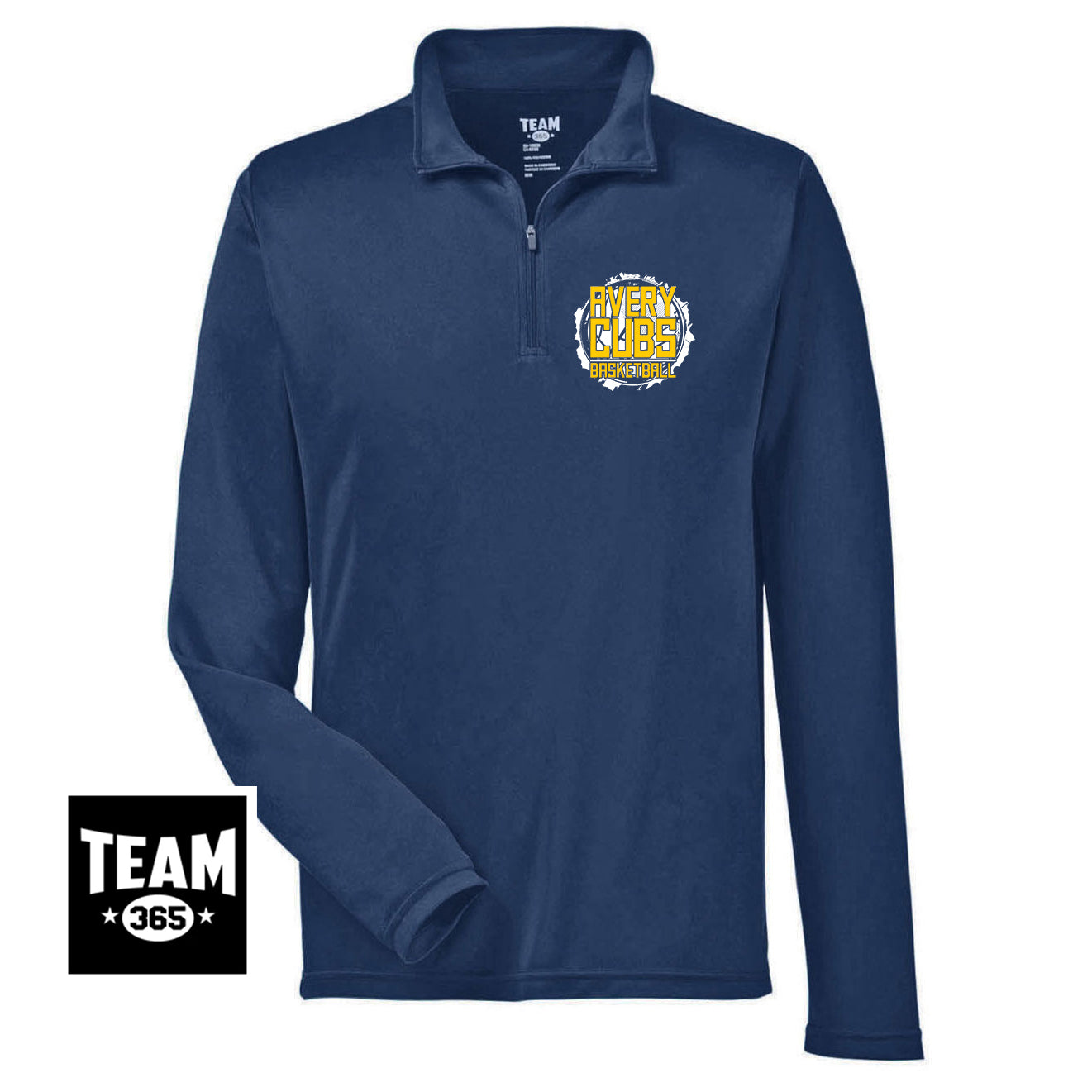 Team 365 TT31 Men's Zone Performance Quarter-Zip - Avery Cubs