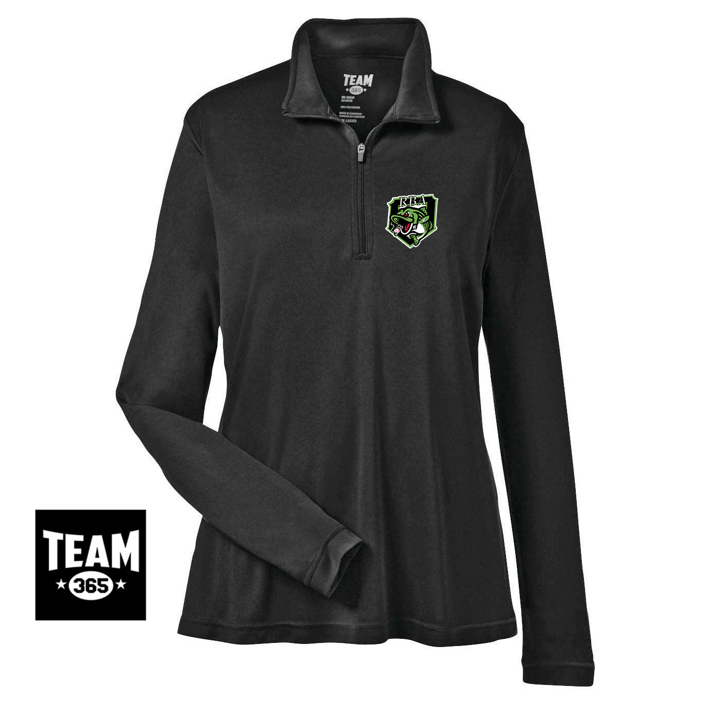 Team 365 TT31W Women's Zone Performance Quarter-Zip - RBA Stripers Baseball