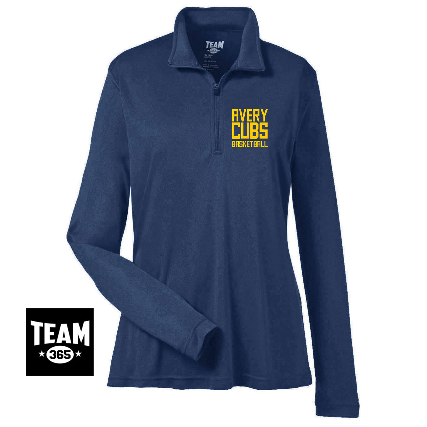 Team 365 TT31W Women's Zone Performance Quarter-Zip - Avery Cubs