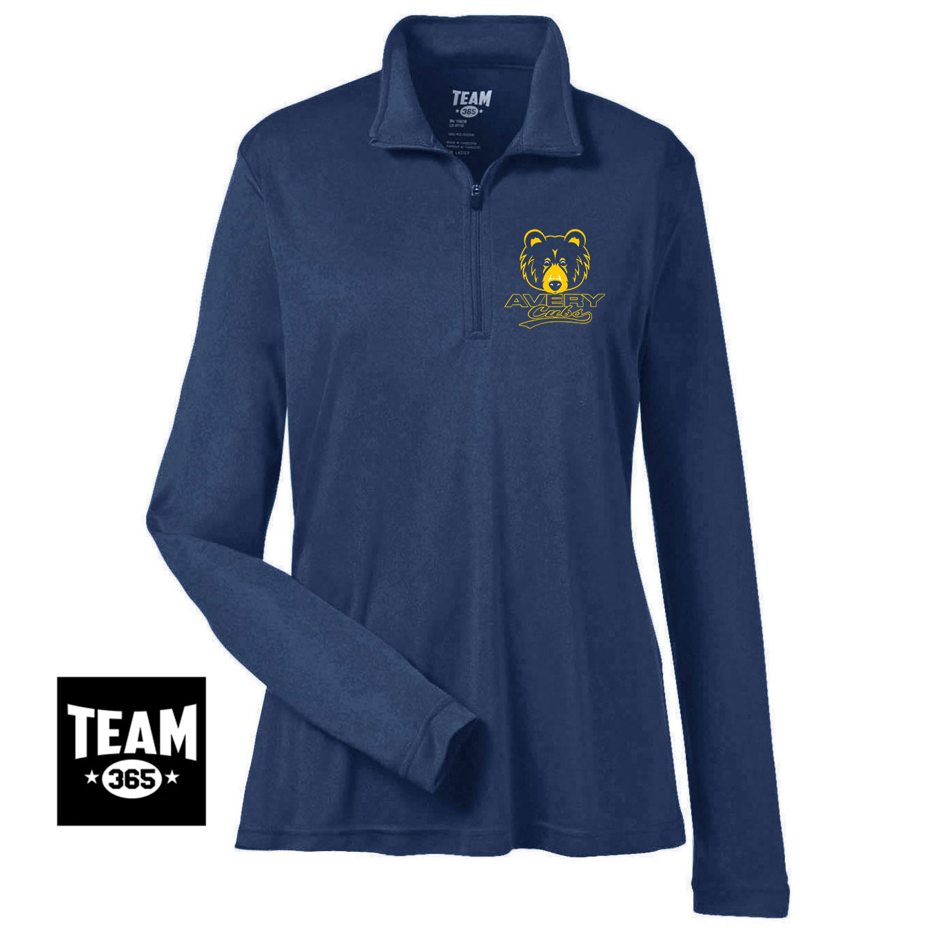 Team 365 TT31W Women's Zone Performance Quarter-Zip - Avery Cubs