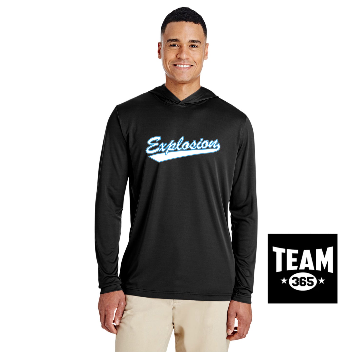 Team 365 TT41 Men's Zone Performance Hoodie - Explosion Softball