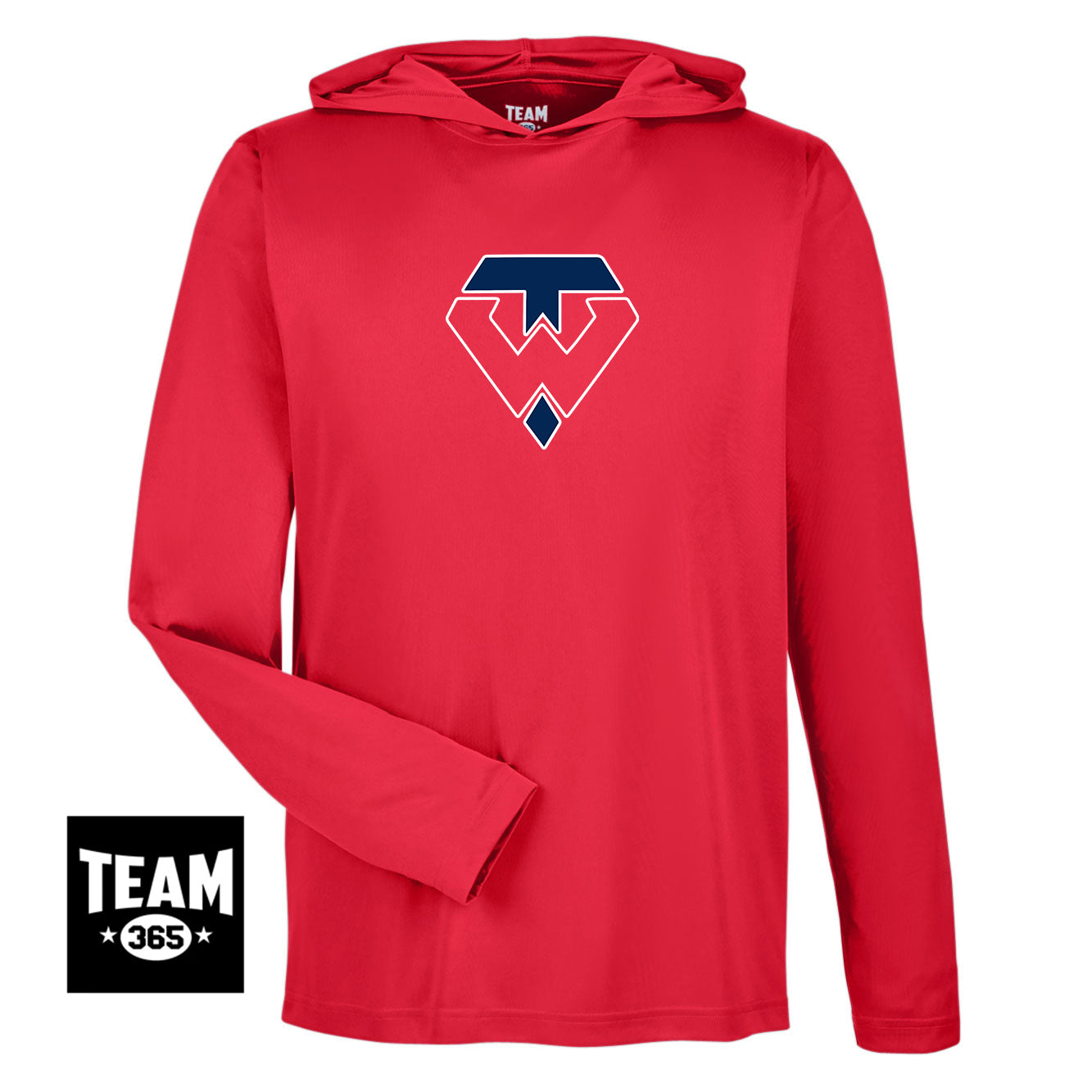 Team 365 TT41 Men's Zone Performance Hoodie - Tampa Warriors Baseball