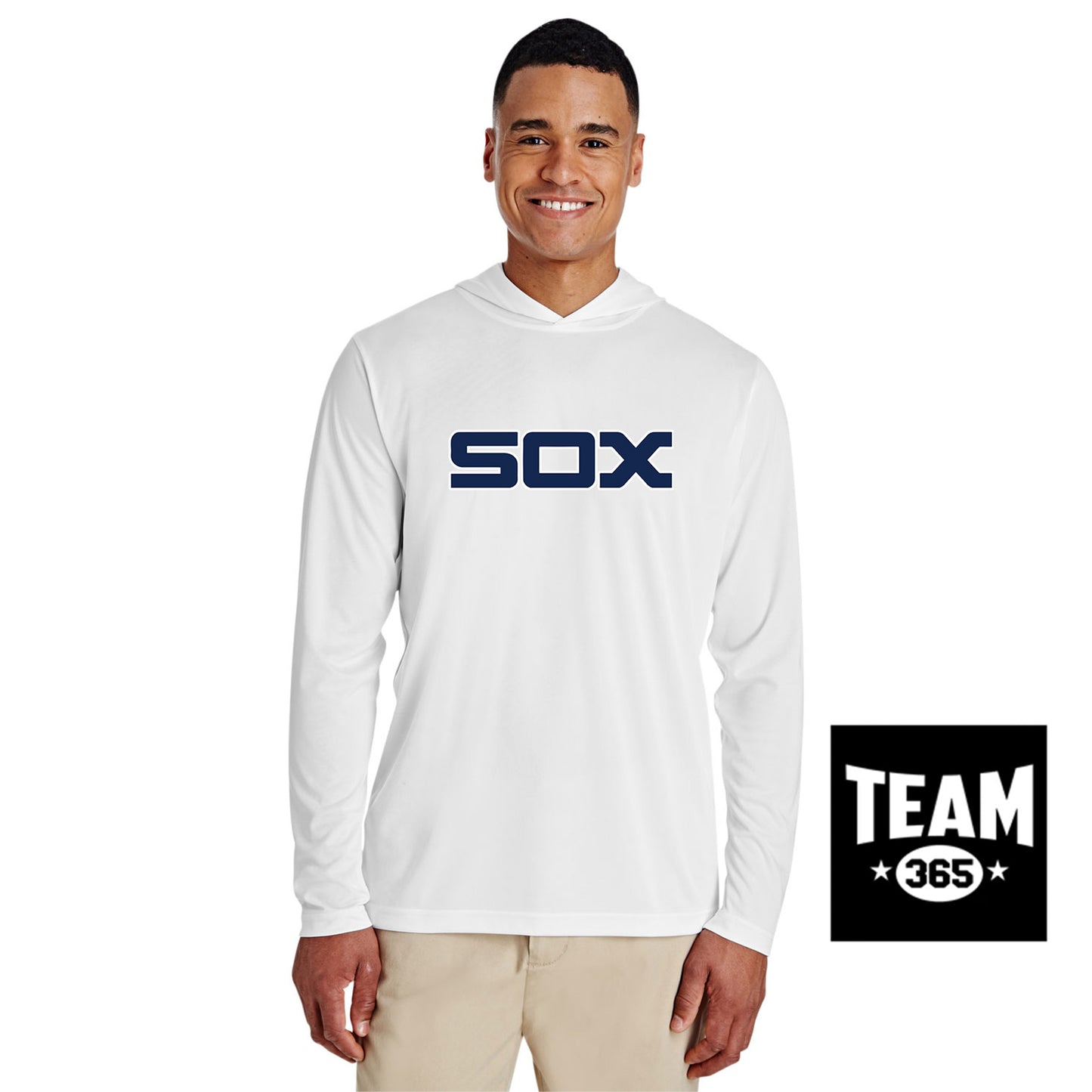 Team 365 TT41 Men's Zone Performance Hoodie - Blue Sox