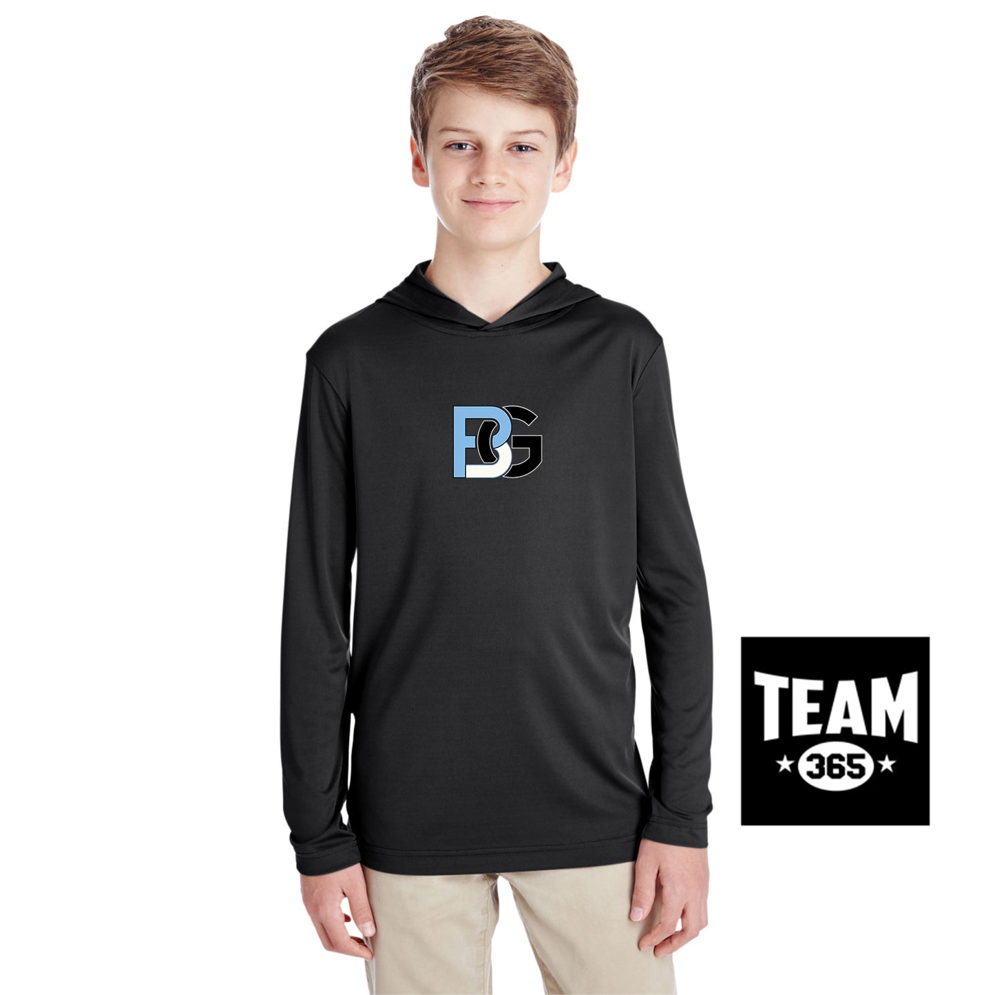 Team 365 TT41Y Youth Zone Performance Hoodie - Lightning Baseball