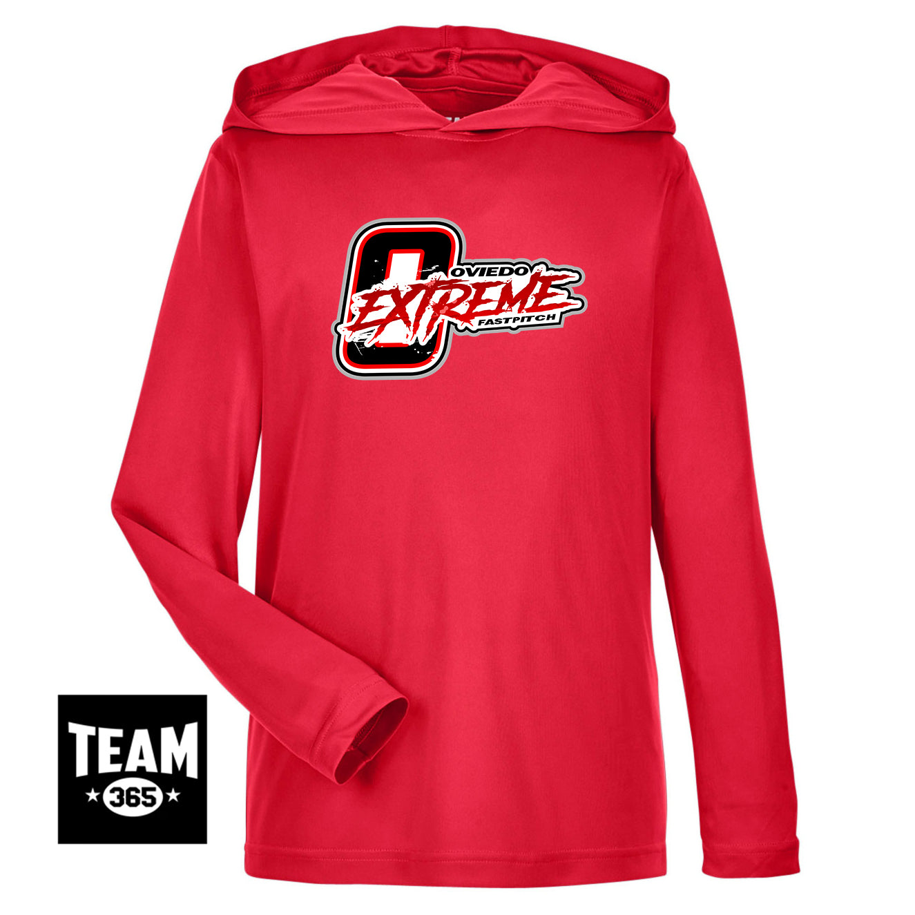 Team 365 TT41Y Youth Zone Performance Hoodie - Oviedo Extreme Softball