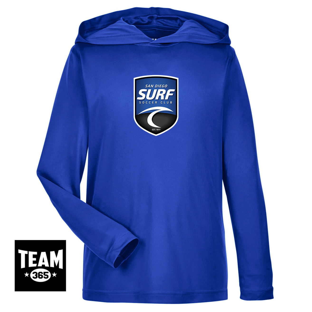 Team 365 TT41Y Youth Zone Performance Hoodie - San Diego Surf Soccer