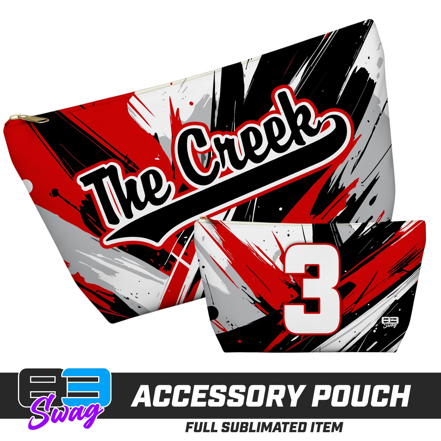 7"x12" Accessory Pouch w T-bottom - Cedar Creek Christian School Saints